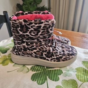 Hey Dude Margot Kids Leopard Print Boots -